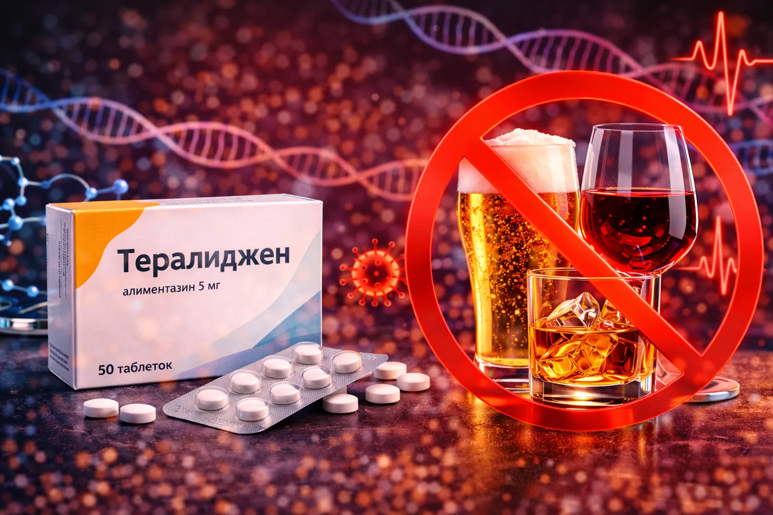 Тералиджен и алкоголь: риски совмещения